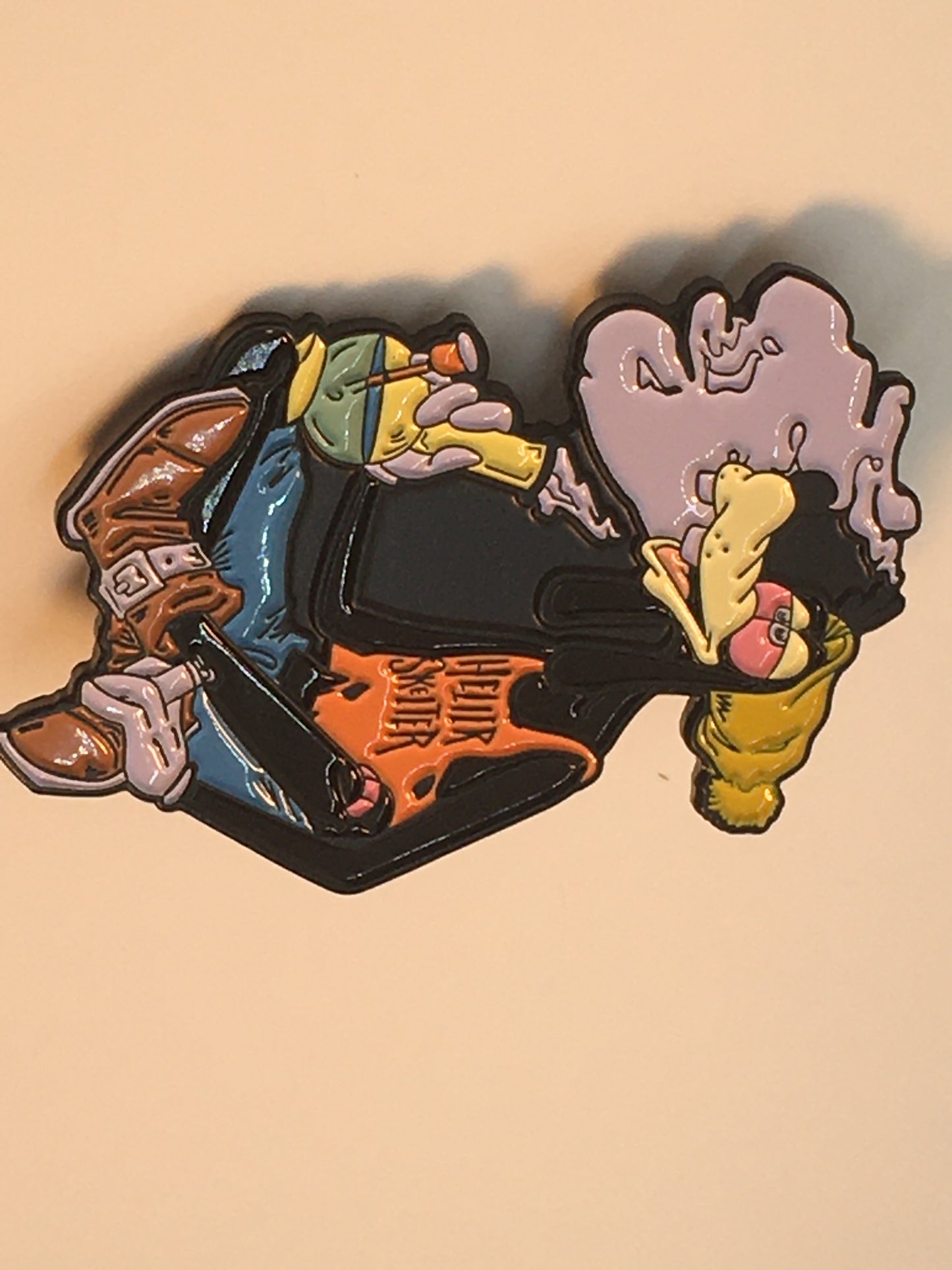 Goofy Smoke Out Pin
