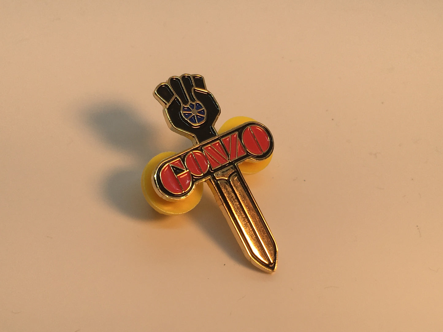 Gonzo Fist Knife Hunter S Thompson Pin