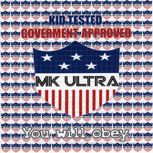 MK Ultra LSD blotter art print