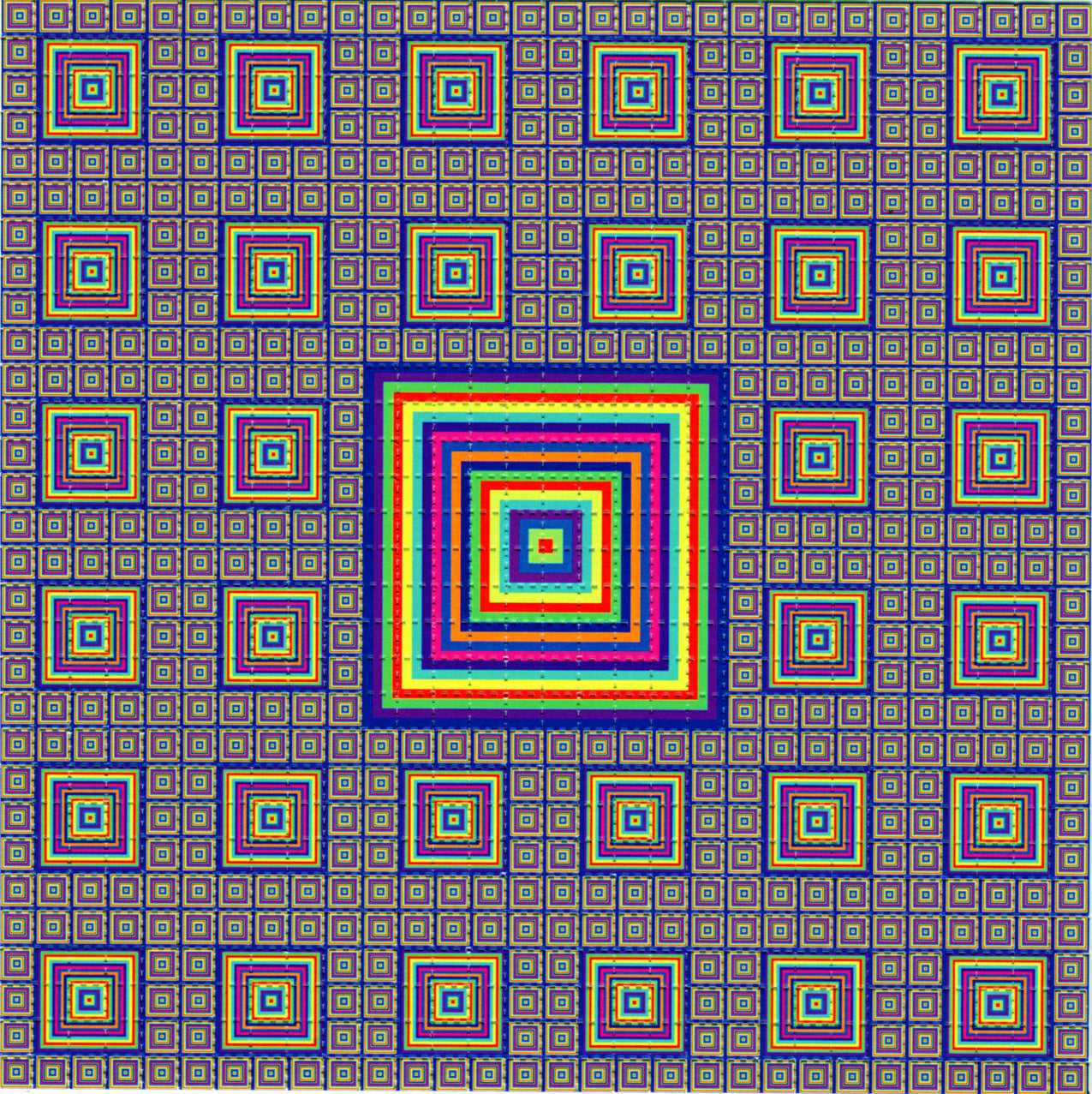 Small Color Squares LSD blotter art print