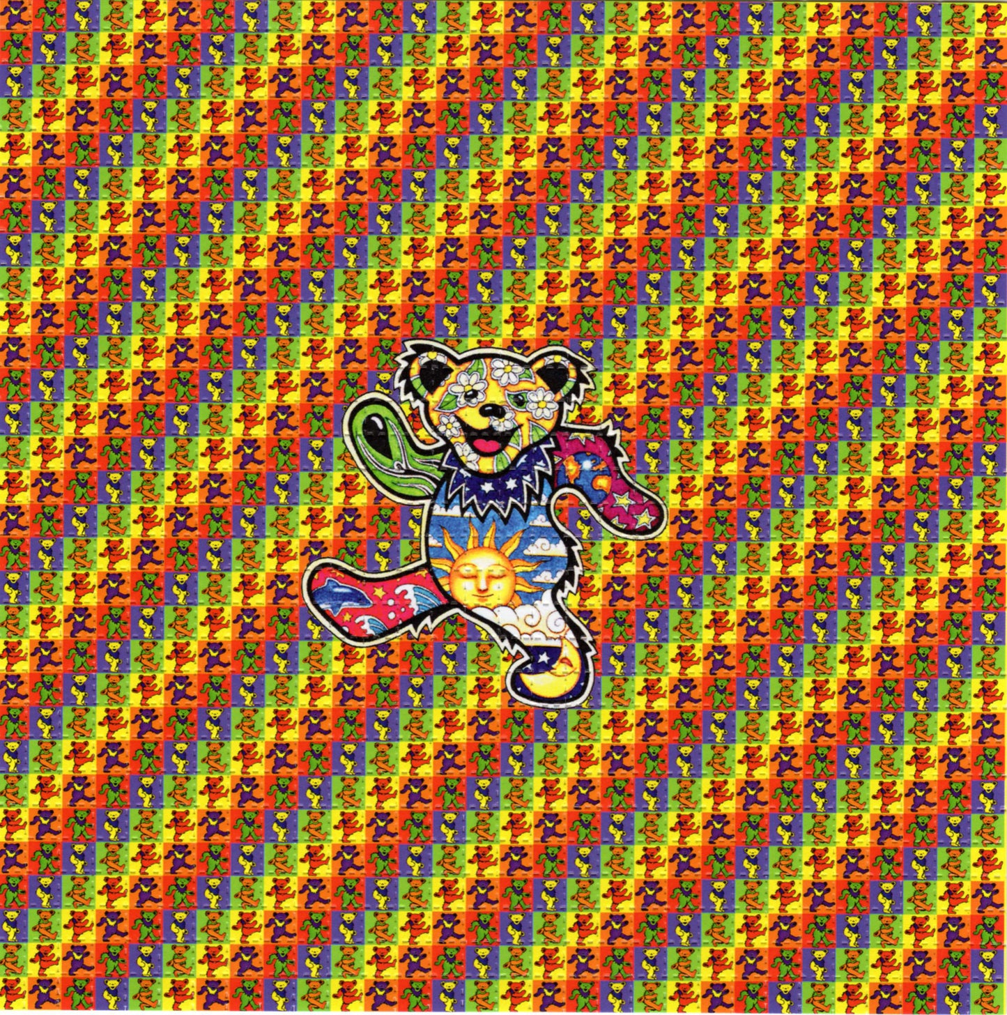 Small Marching Bears LSD blotter art print