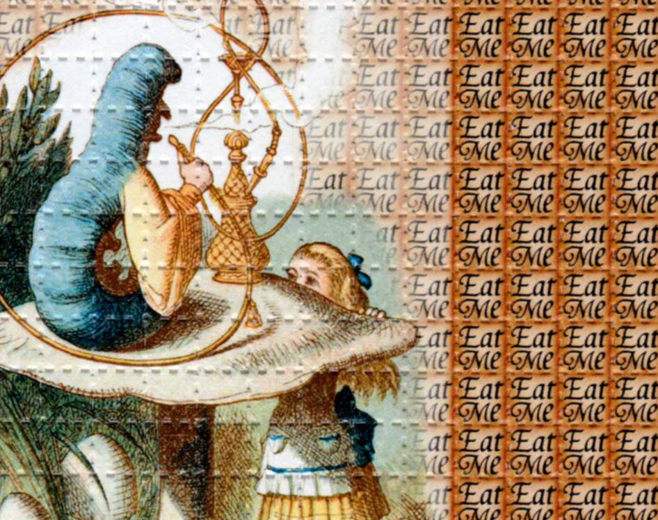 Eat Me Alice LSD blotter art print