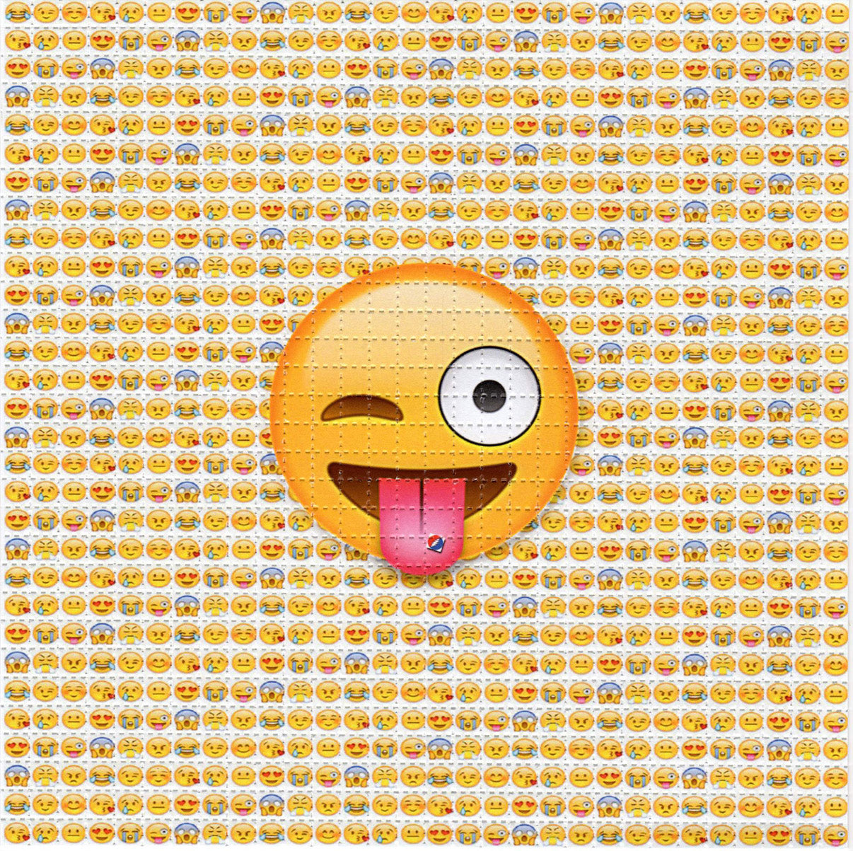 Emojis LSD blotter art print