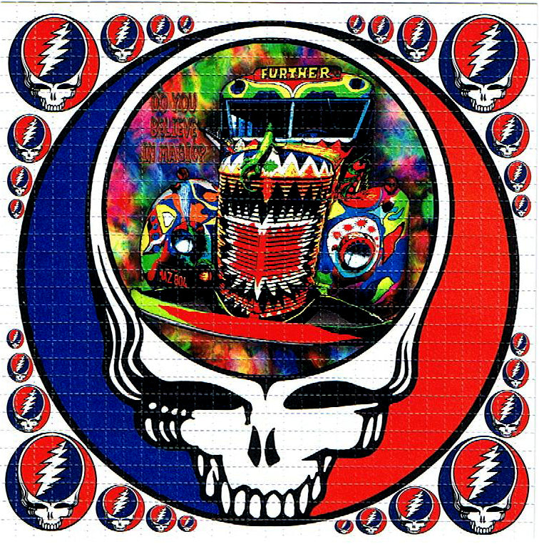 Furthur Bus Stealie LSD blotter art print