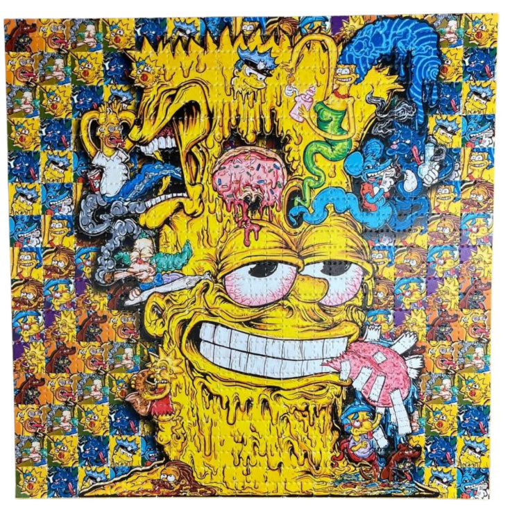 Melty Bart by Melty Bros - Aaron Brooks & Vincent Gordon Limited Edition LSD blotter art print