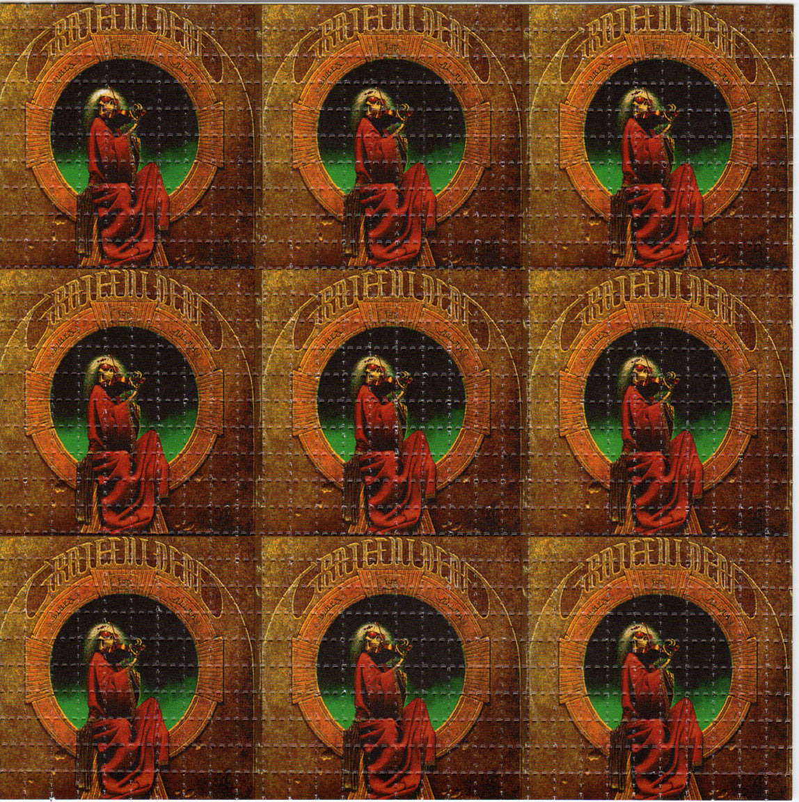 Allah Blue X9 LSD blotter art print