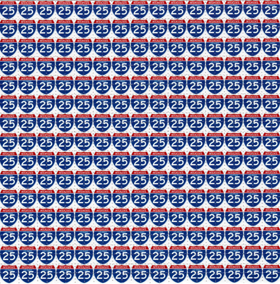 Interstate 25 LSD blotter art print