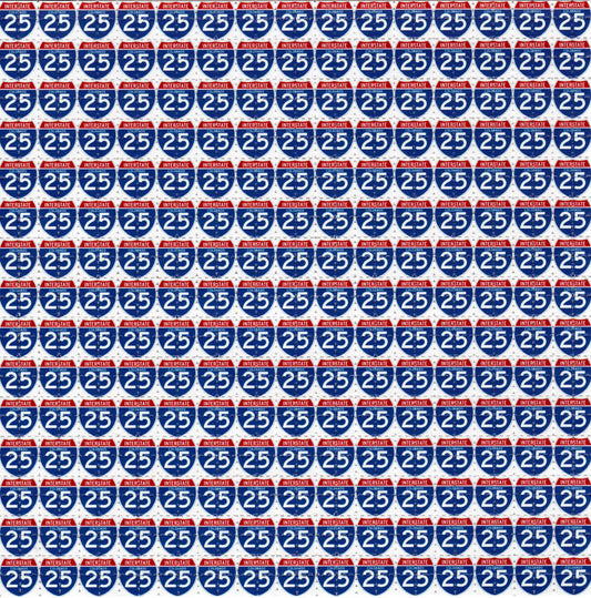 Interstate 25 LSD blotter art print