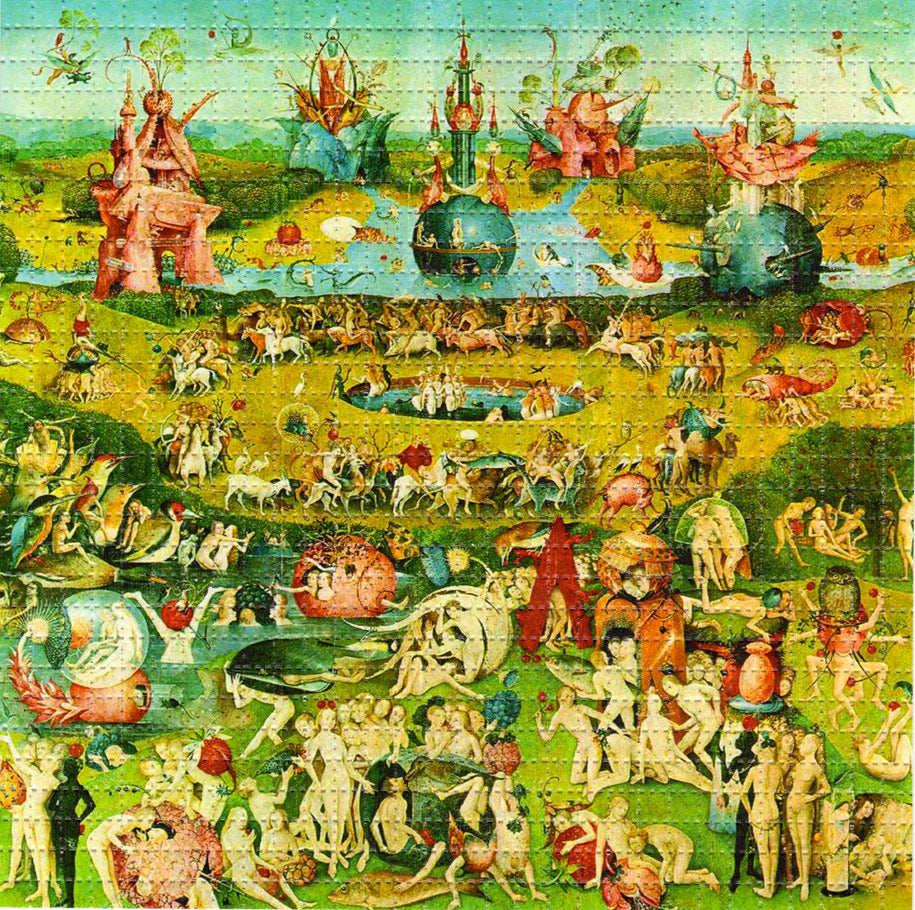 Garden of Earthly Delights LSD blotter art print