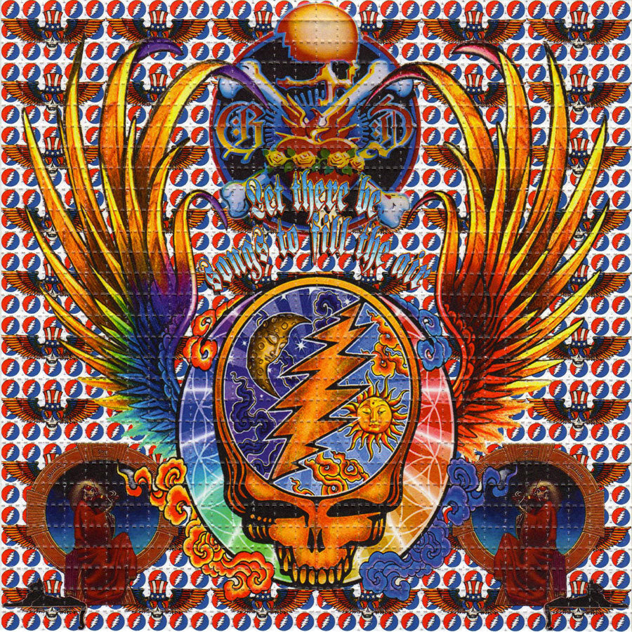 Grateful Wings LSD blotter art print