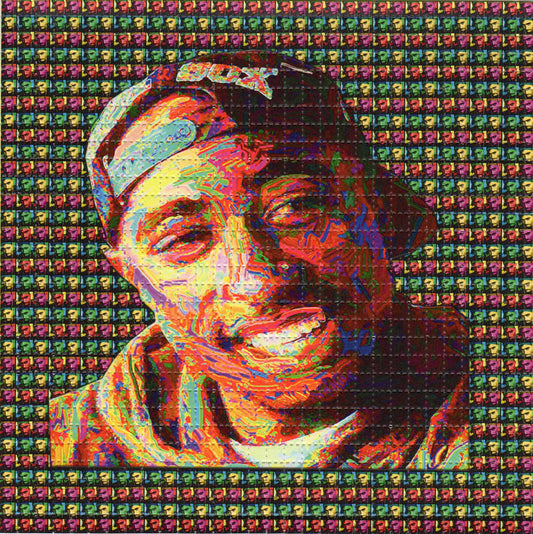 2 Pac LSD blotter art print