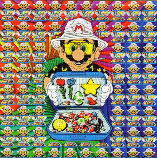Mario Case of Goodies Hunter Thompson LSD blotter art print