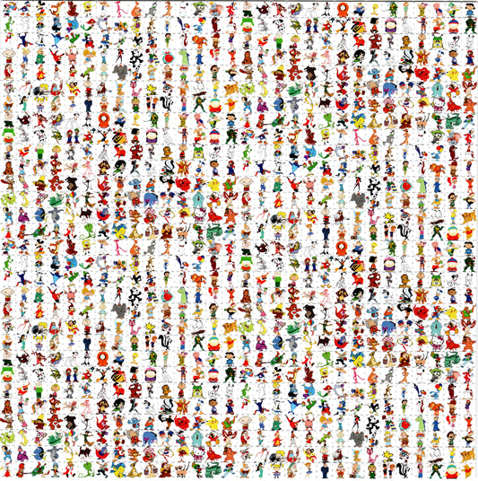 900 Classic Toons LSD blotter art print