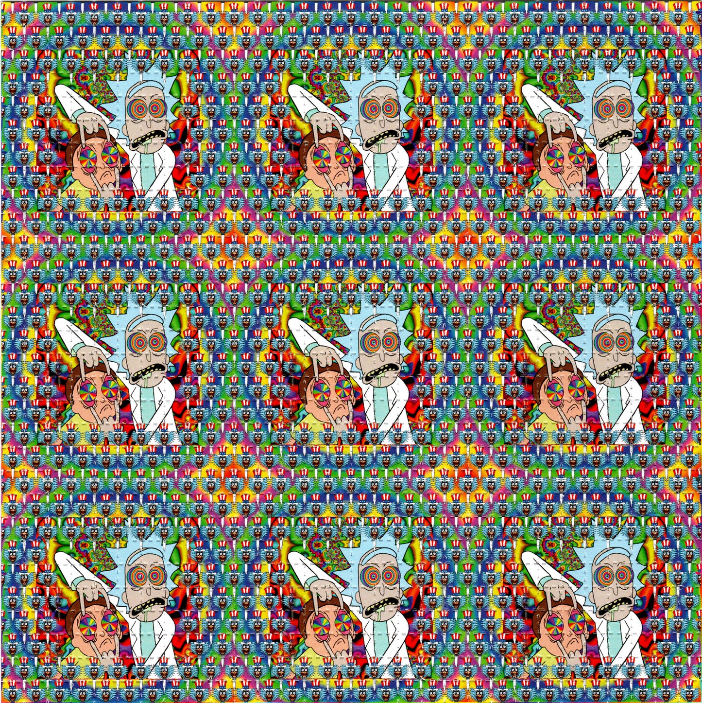 Small R&M X9 LSD blotter art print