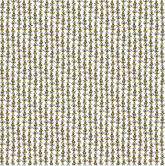 Banana Dance LSD blotter art print