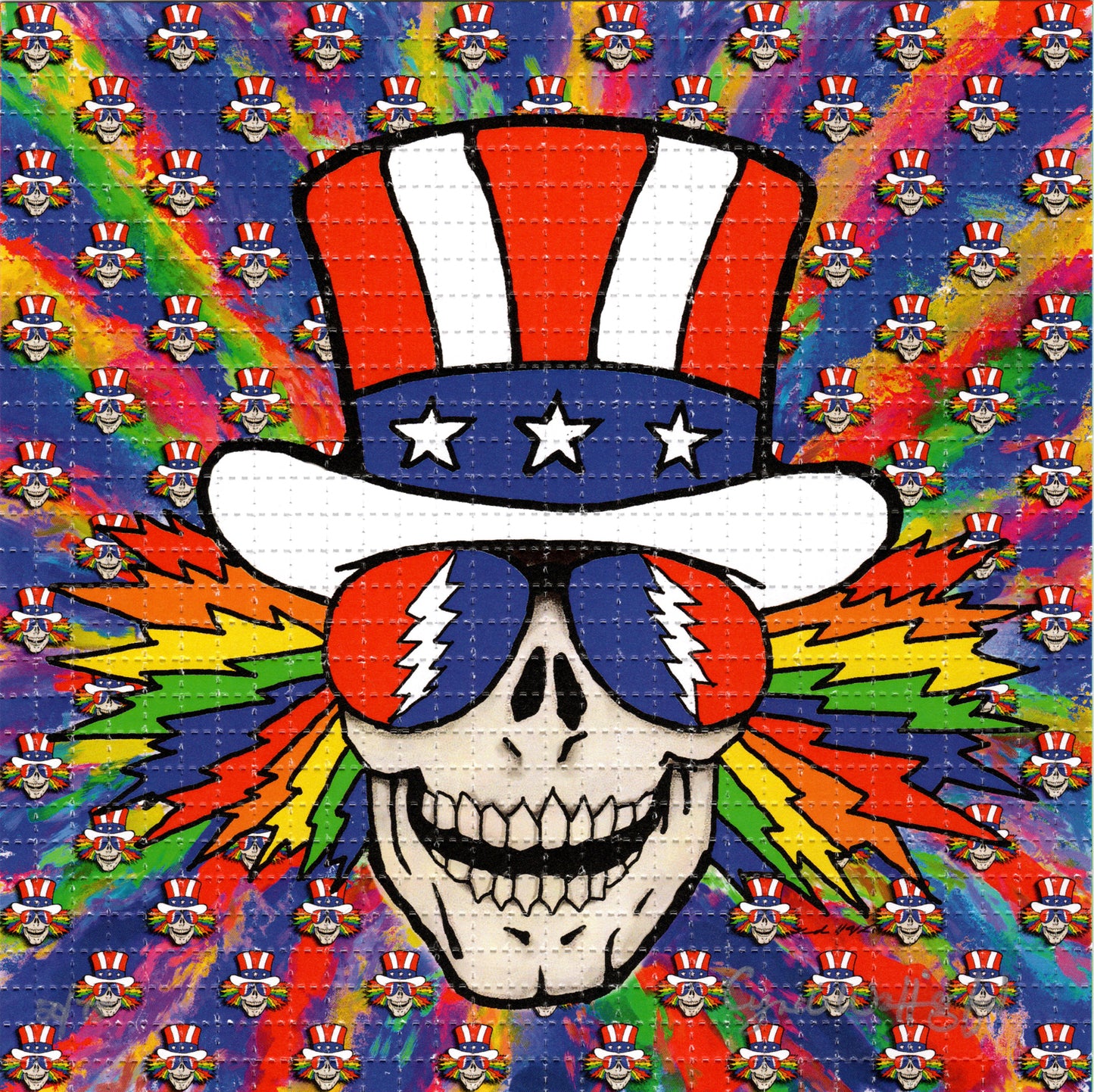 US Blues by Cynthia Wallingford Signed Limited Edition LSD blotter art print