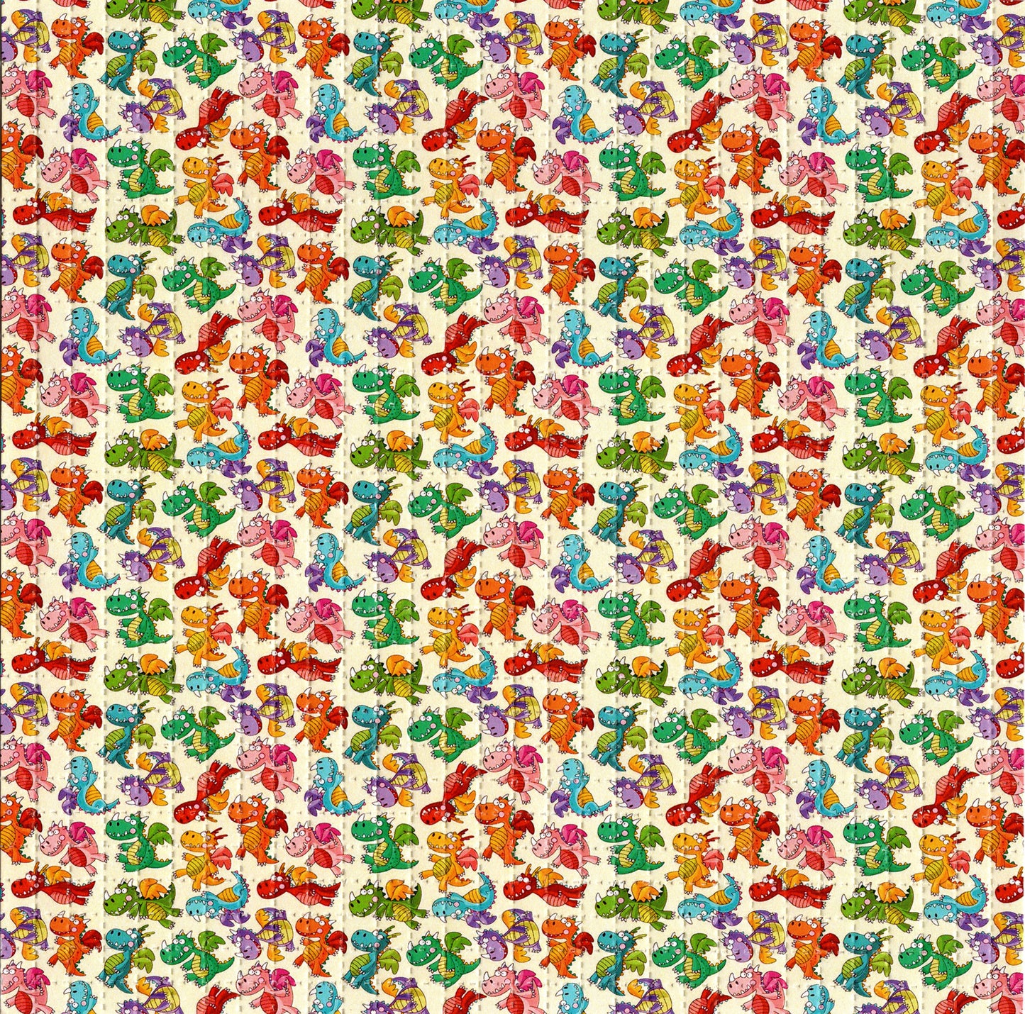 Flying Baby Dragons LSD blotter art print