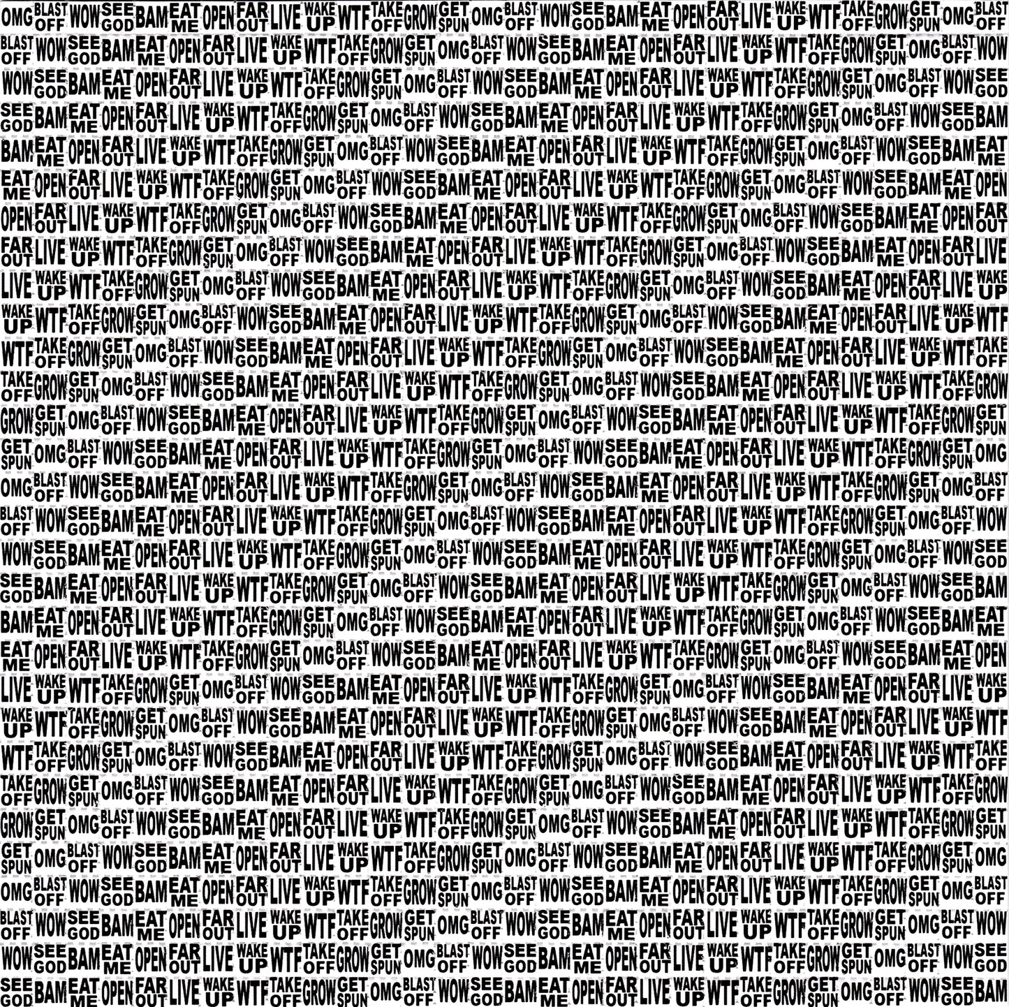 Tripping Words LSD blotter art print