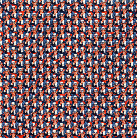Uncle Sam points Acid Test LSD blotter art print