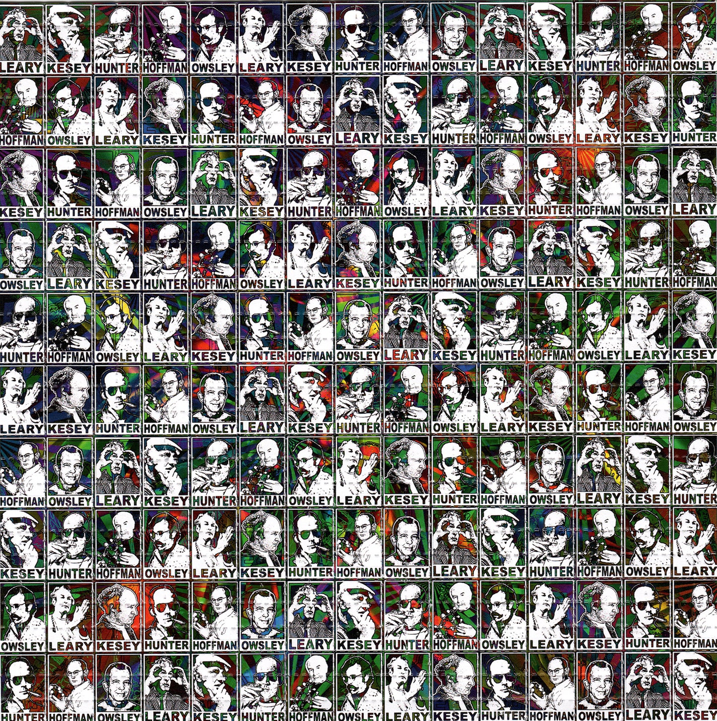 Smaller Psychedelic Pioneers LSD blotter art print