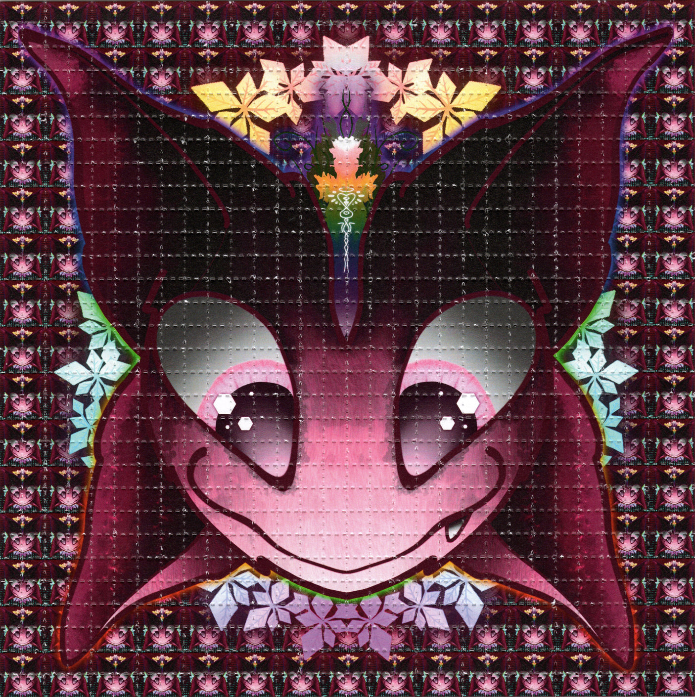 PokeFlower by Daniel King Signed Limited Edition LSD blotter art print