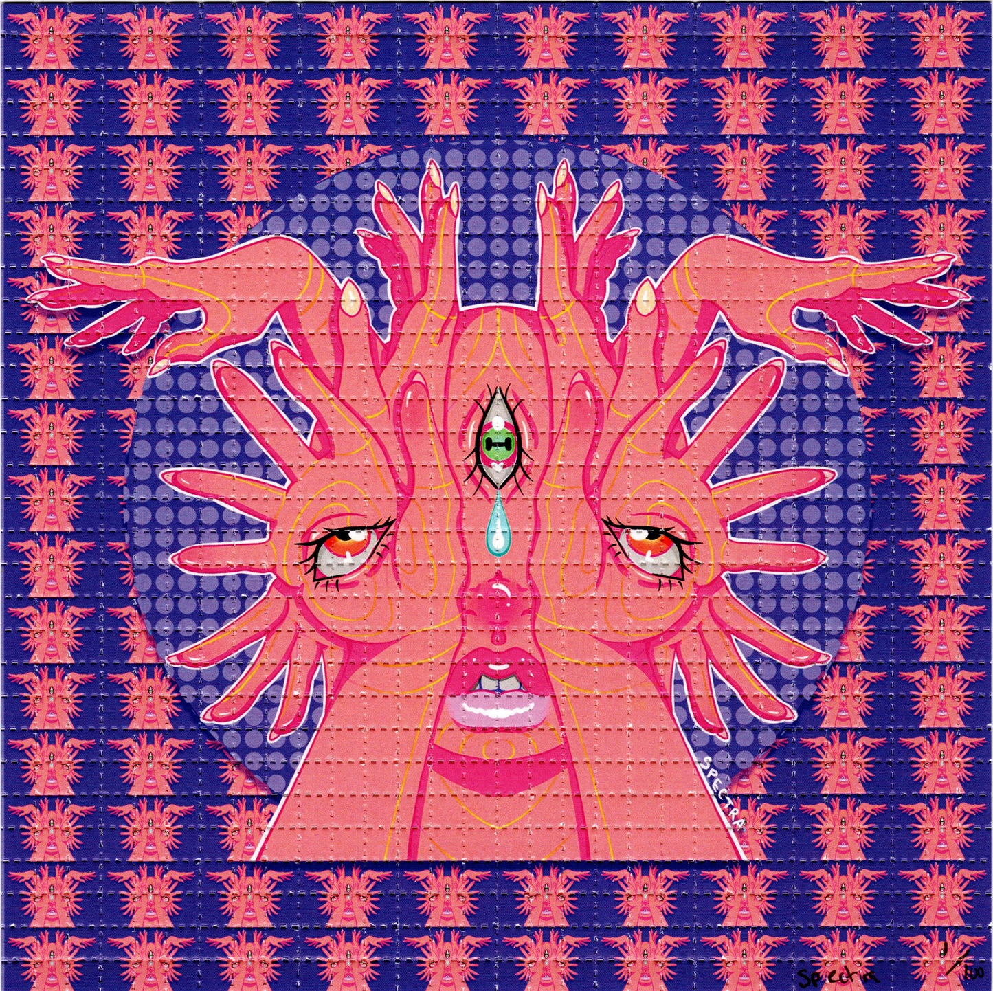 Seeing by Tabitha Spectra SIGNED Limited Edition LSD blotter art print