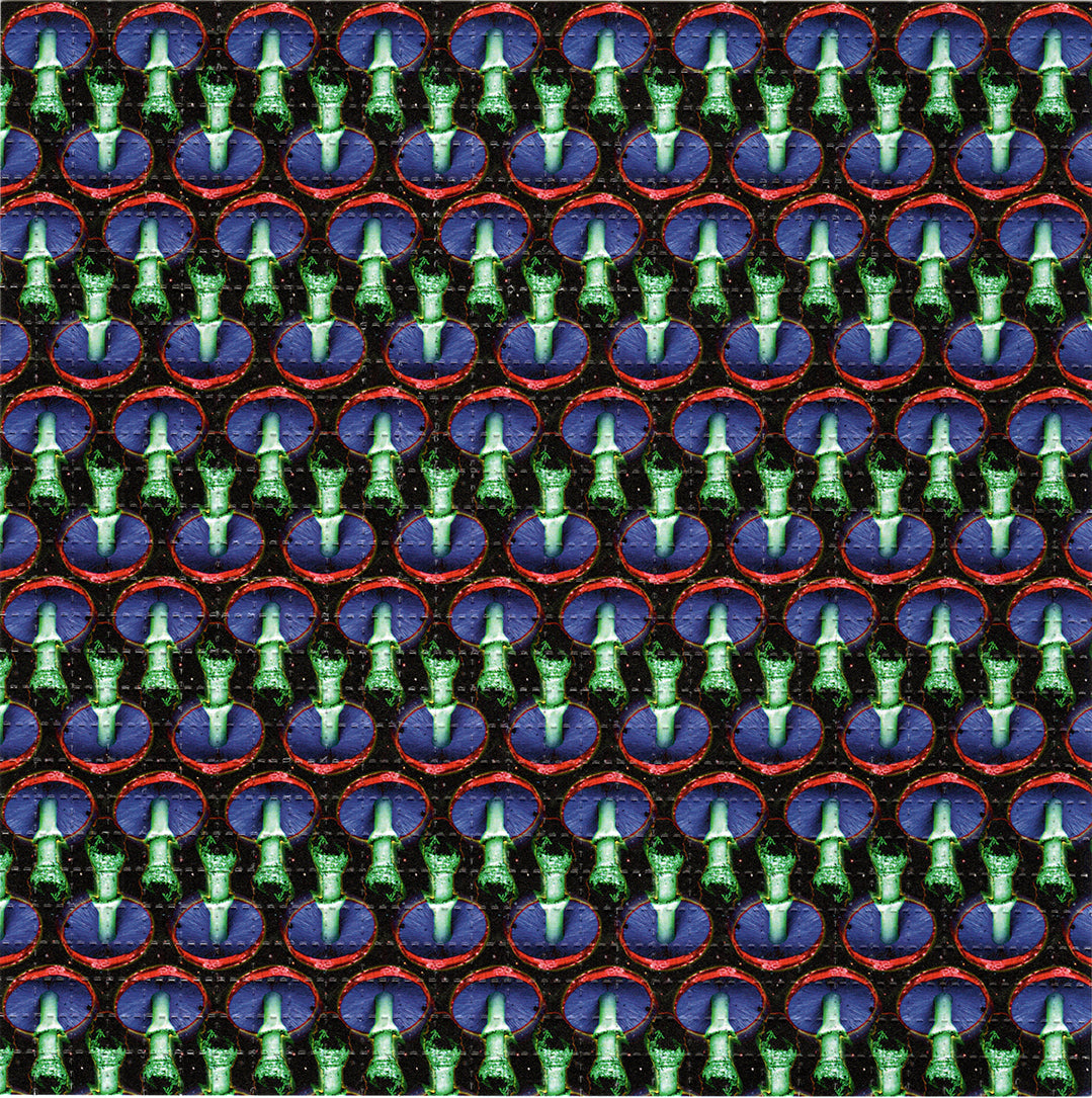 Blue Green Cubenses Shrooms LSD blotter art print