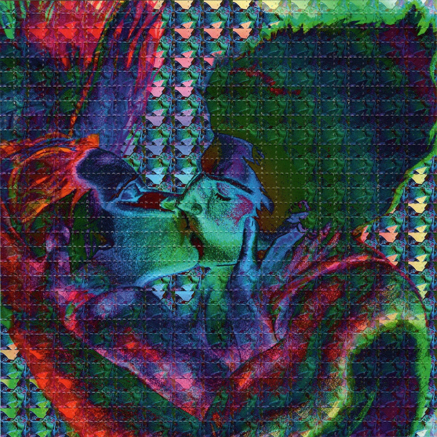Across Universe Kiss LSD blotter art print