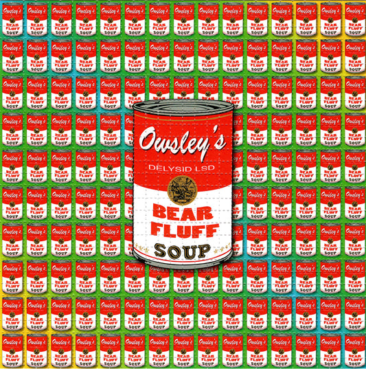 Owsley Stanley Bear Fluff Soup LSD blotter art print