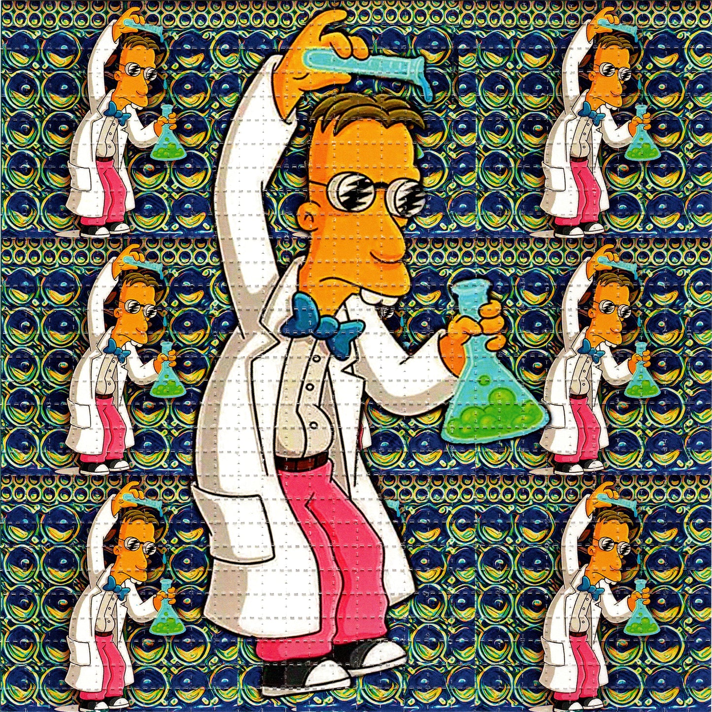 Owsley Stanley Simpson Mad Chemist LSD blotter art print