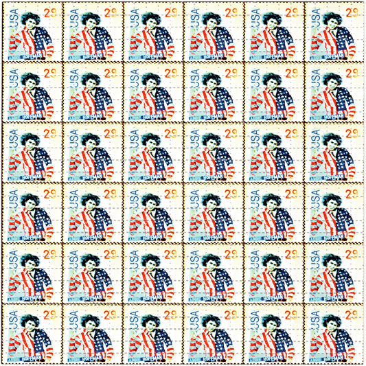 Abbie Hoffman Stamps LSD blotter art print