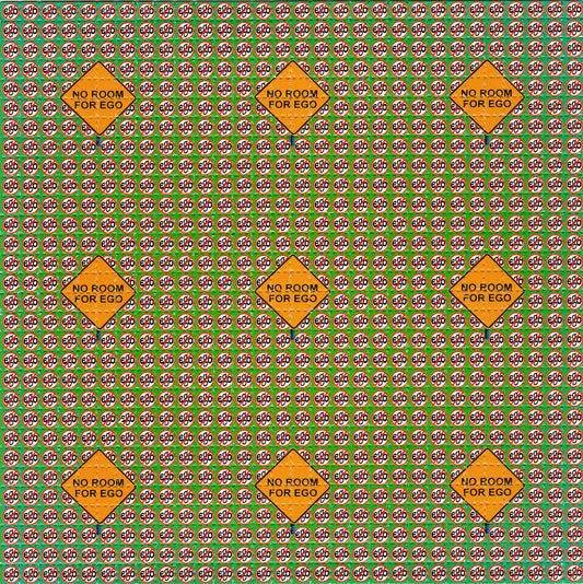 No Room For Ego LSD blotter art print