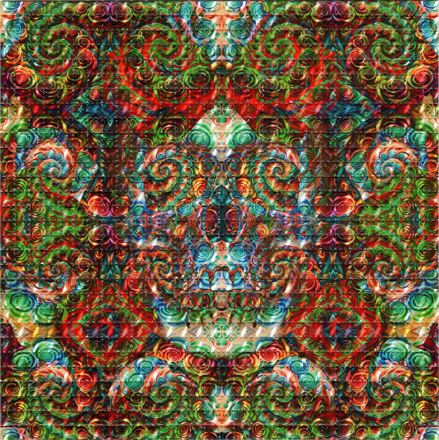 Skull Rose by Brandon Bennett SIGNED Limited Edition LSD blotter art print