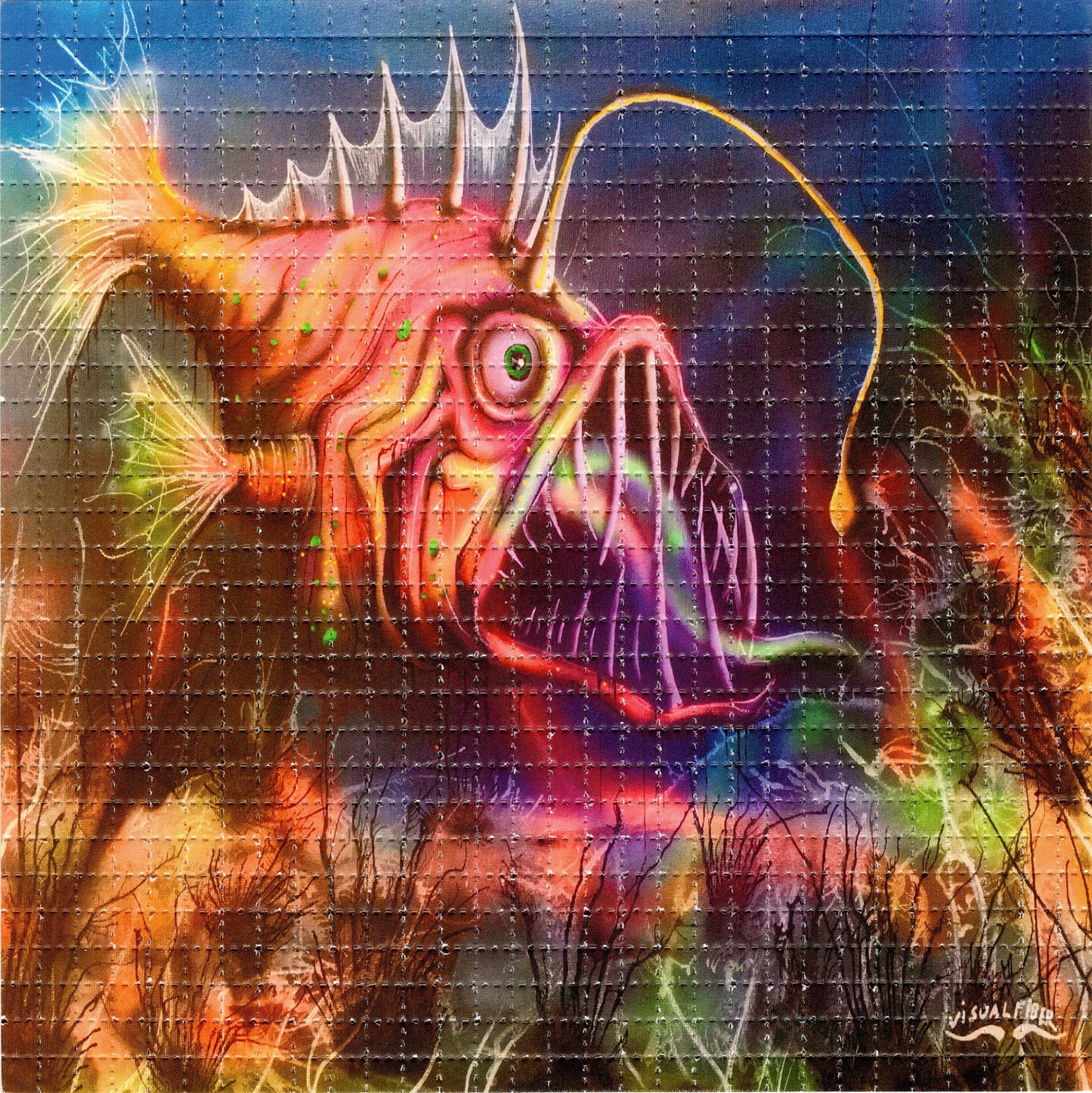 Deep Angler by Visual Fiber SIGNED Limited Edition LSD blotter art print