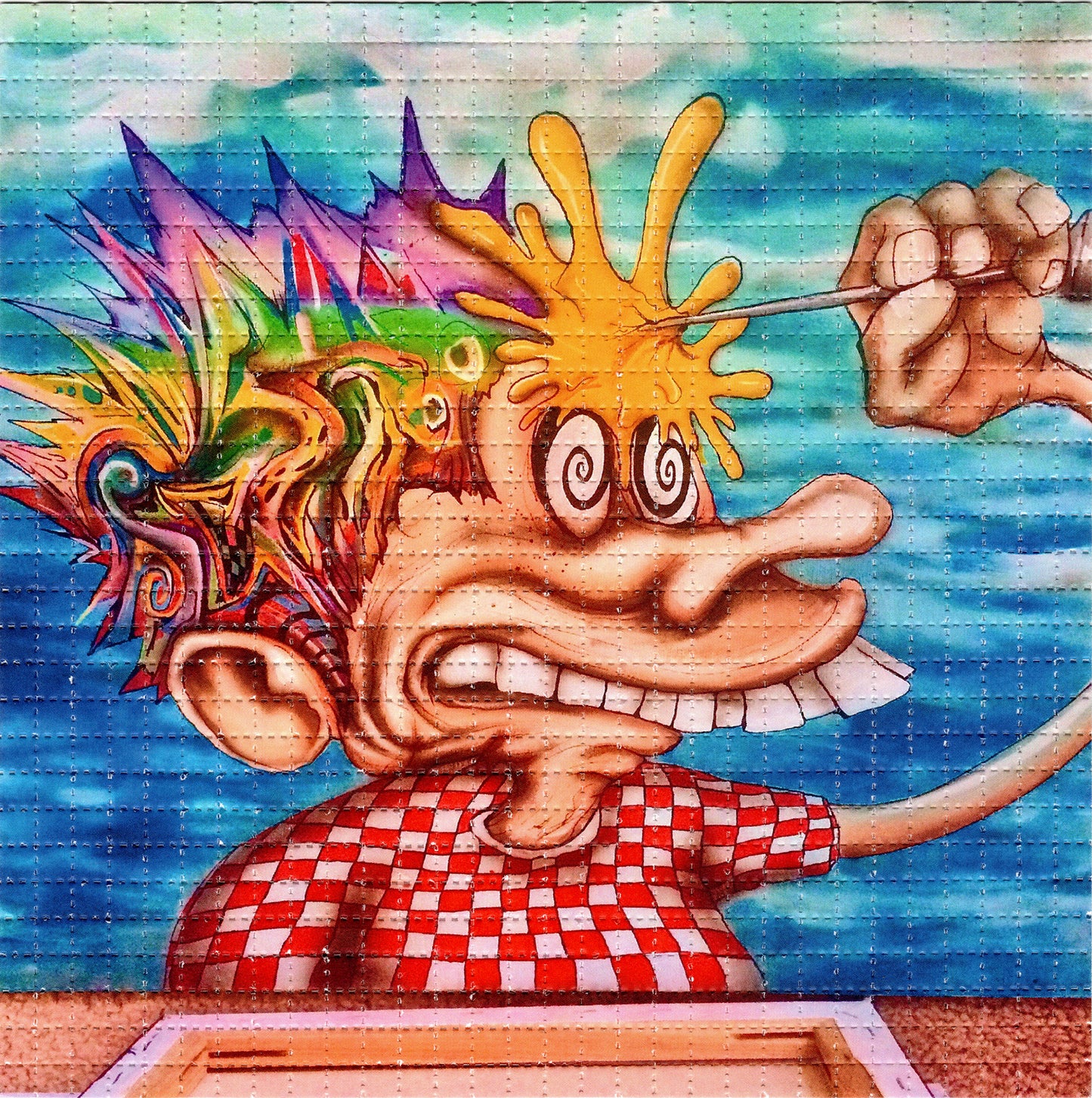 Ice Cream Cone Kid by Visual Fiber SIGNED Limited Edition LSD blotter art print