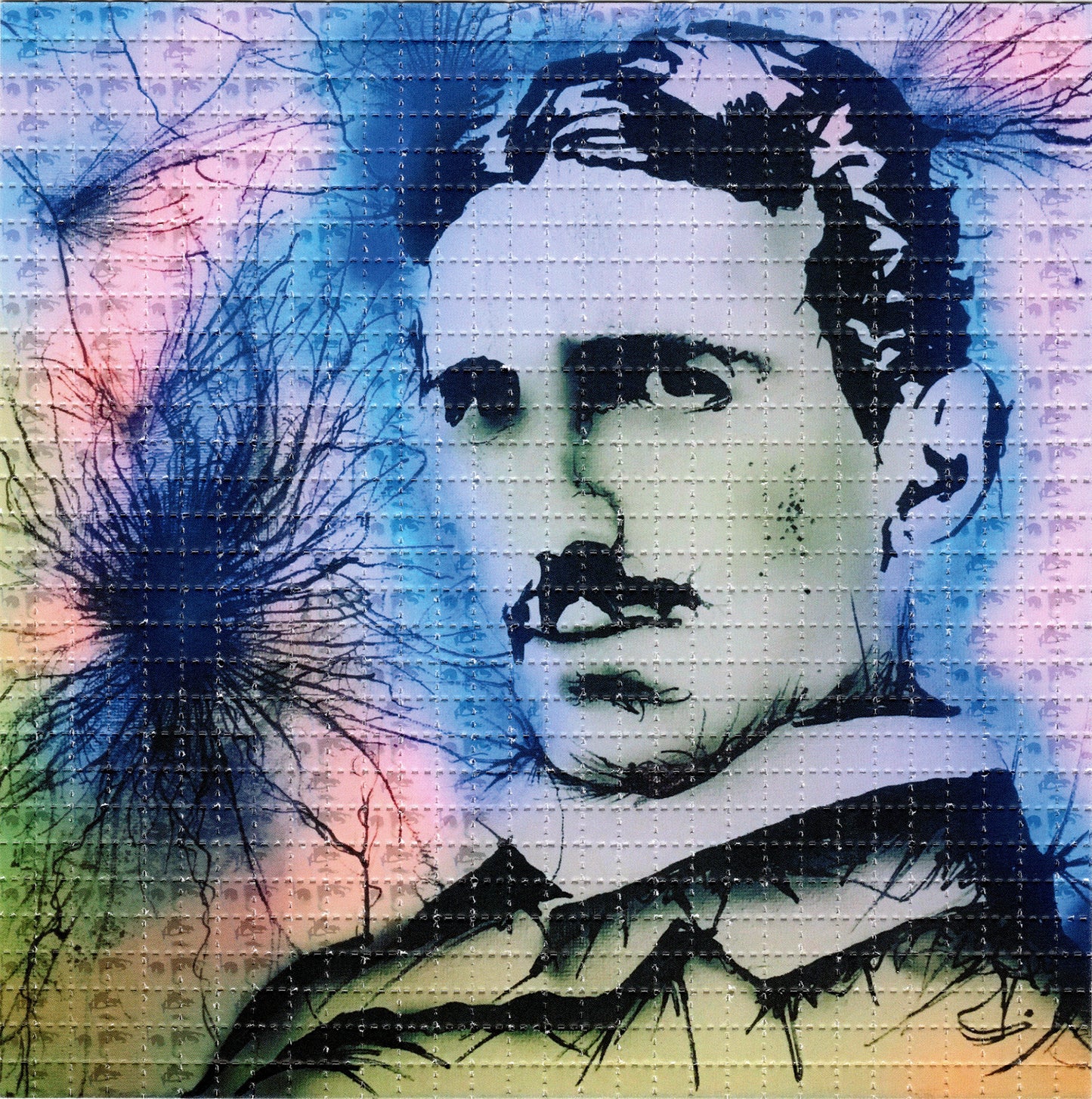 Tesla by Visual Fiber SIGNED Limited Edition LSD blotter art print
