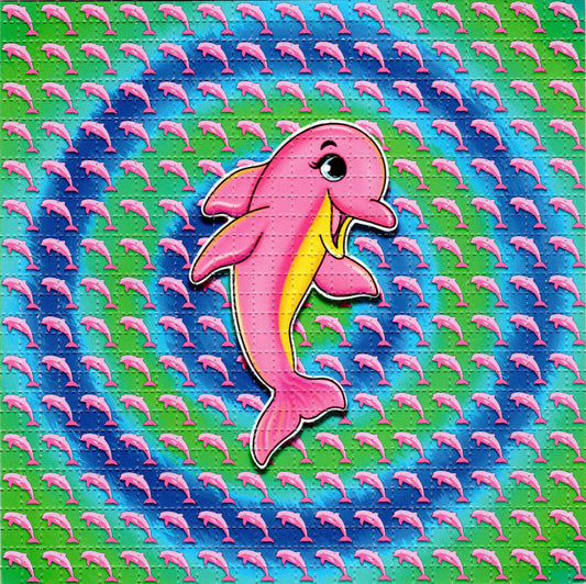 Pink Dolphin LSD blotter art print