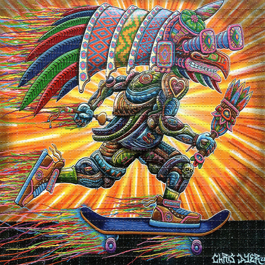 Keep Pushing Forward by Chris Dyer LSD blotter art print