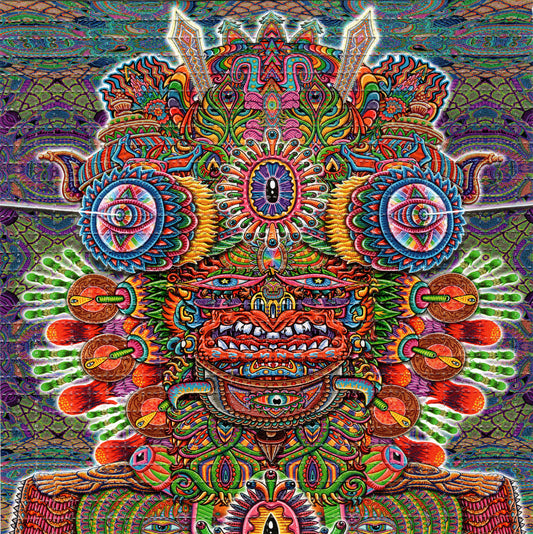Open Your Eyes by Chris Dyer LSD blotter art print