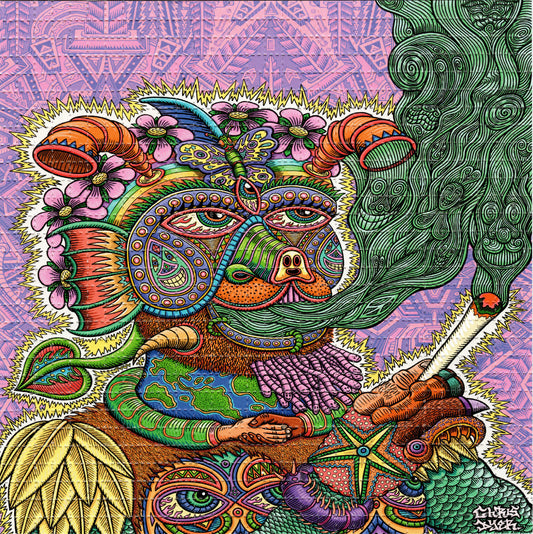 Life by Chris Dyer LSD blotter art print