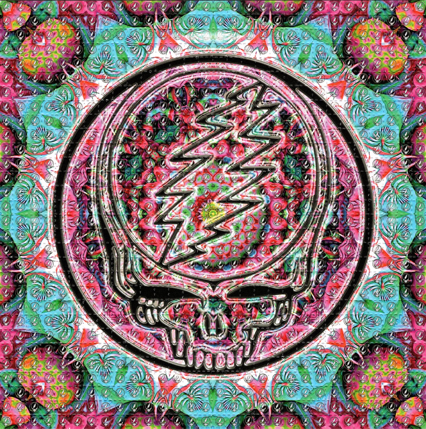 Pink Stealie by Brandon Bennett SIGNED Limited Edition LSD blotter art print