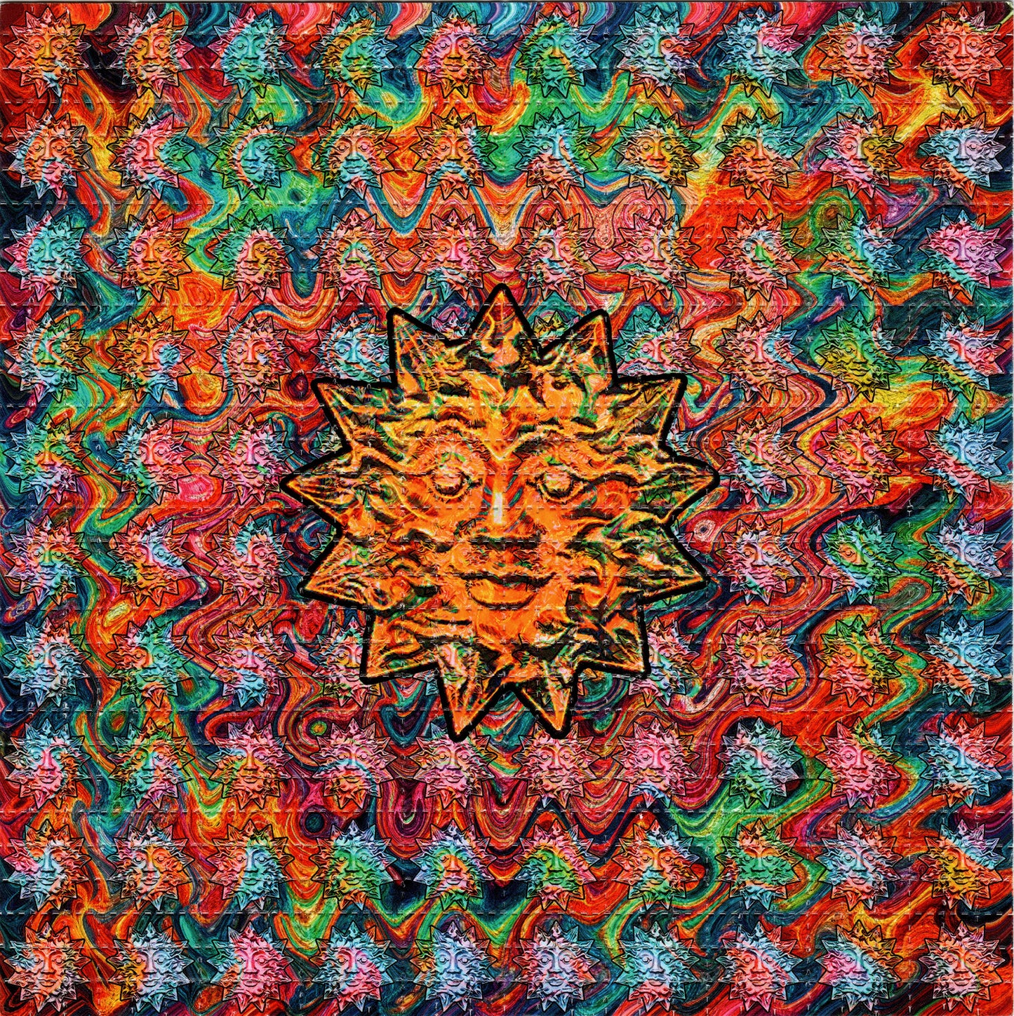 Owsley Sun Buckle by Brandon Bennett SIGNED Limited Edition LSD blotter art print