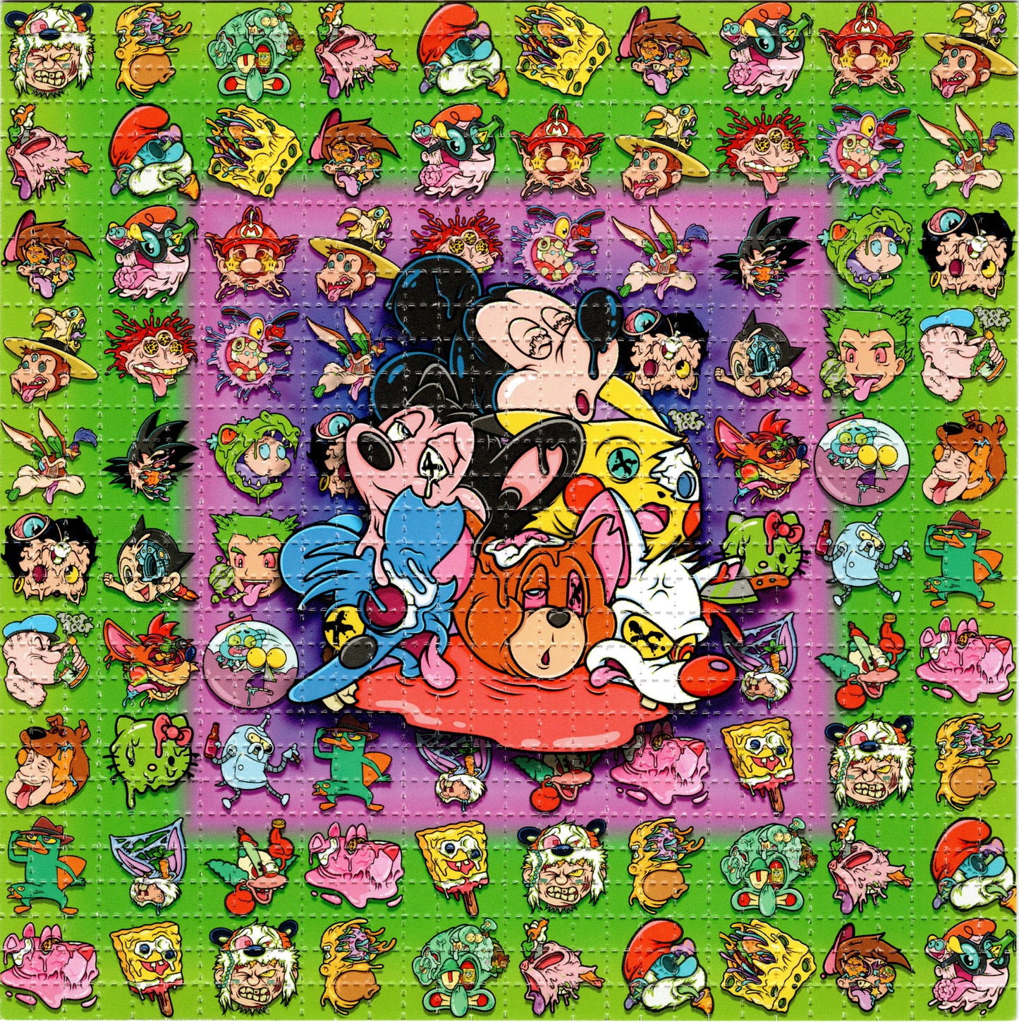 Multi-Mayhem by Brandon Ready SIGNED Limited Edition LSD blotter art print