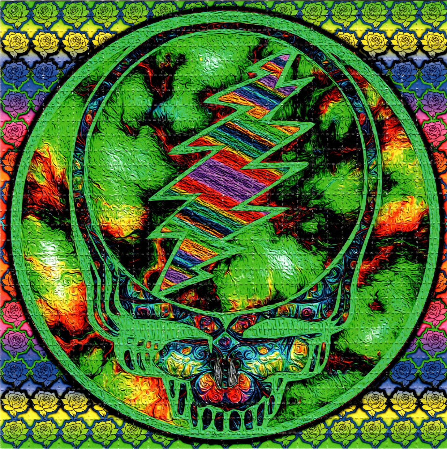 Muddy River Grateful Dead Tabs LSD blotter art print