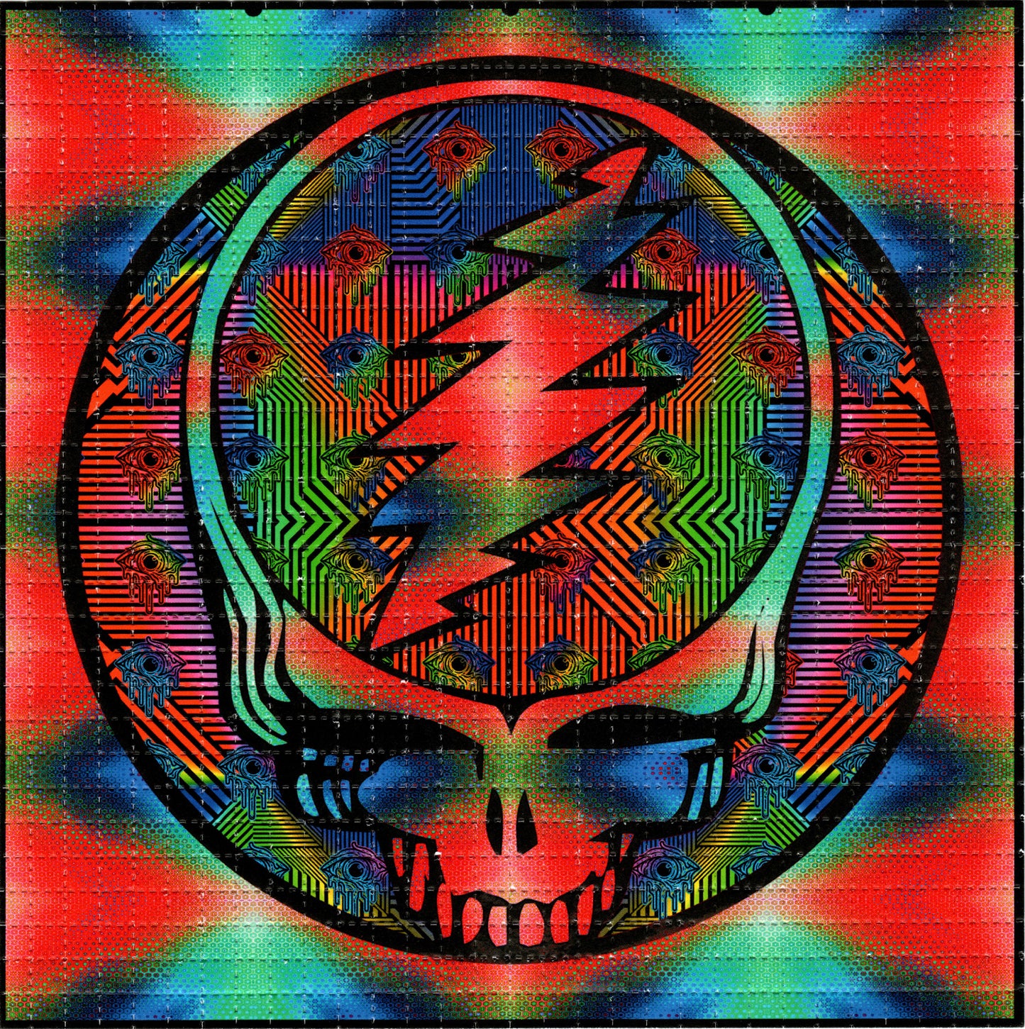 Warpz Grateful Dead Tabs LSD blotter art print