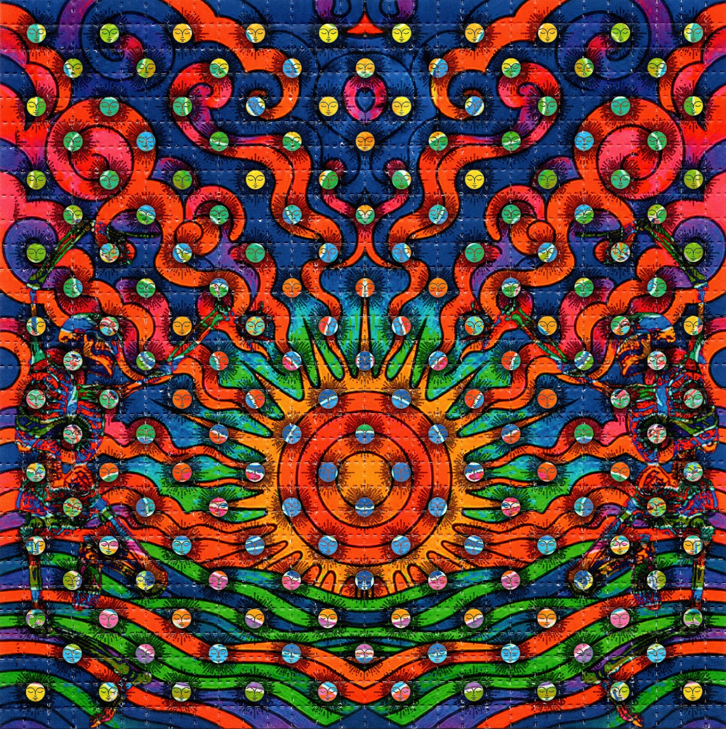 Sunrise Grateful Dead Tabs LSD blotter art print