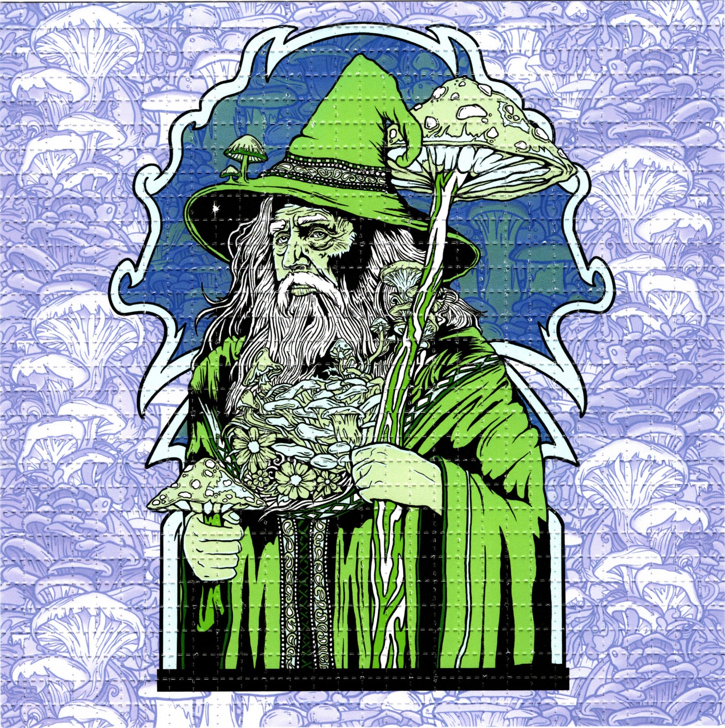 Magic Mushroom Man by Ellie Paisley Brooks Signed Limited Edition LSD blotter art print