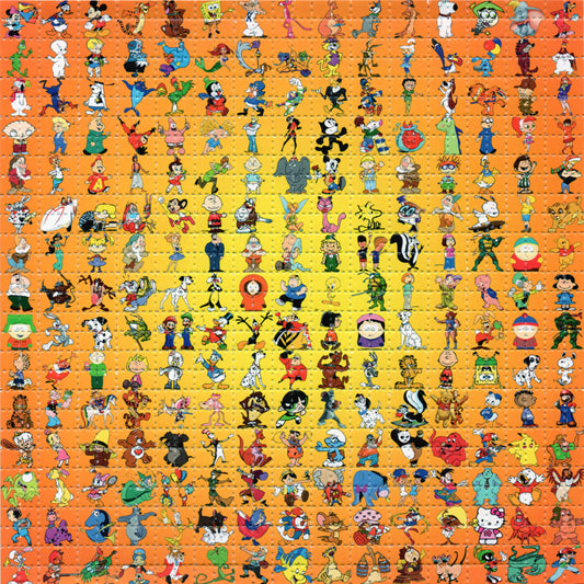 225 Classic Tunes LSD blotter art print