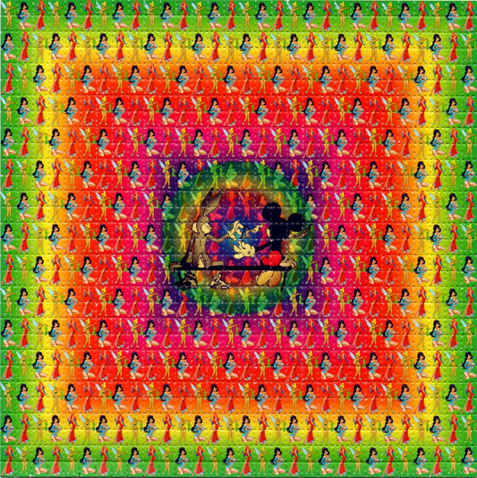 Rabbit and Mouse share Joint LSD blotter art print