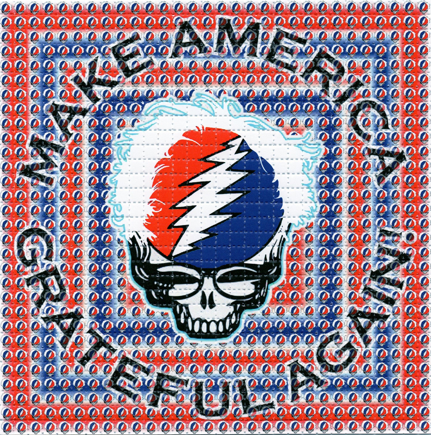 Maga Bernie LSD blotter art print